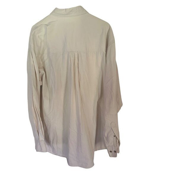 Fieldmaster long sleeve tan button up cotton shirt size XL - Picture 2 of 6
